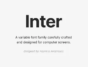 Inter font