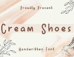 CreamShoes font