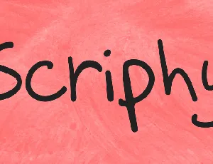 Scriphy font