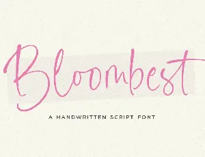 Bloombest font