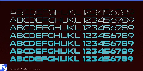 Nulshock font