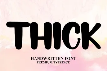 Thick Typeface font