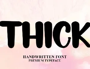 Thick Typeface font