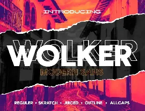 Wolker font