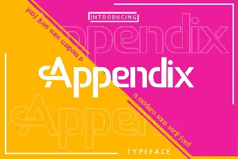 Appendix font