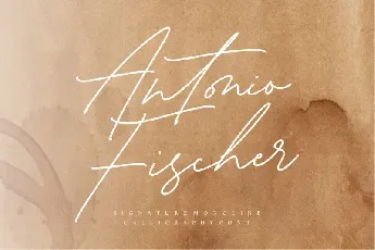 Antonio Fischer Signature Monoline font