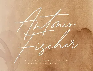 Antonio Fischer Signature Monoline font