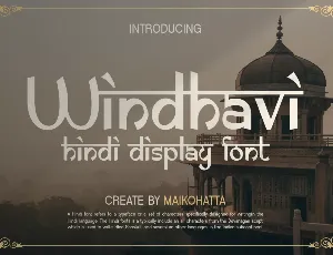 Windhavi font