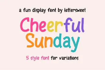 Cheerful Sunday font