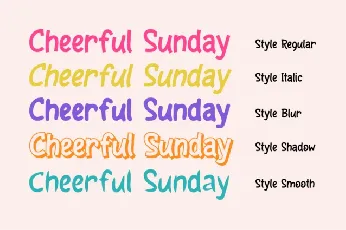 Cheerful Sunday font