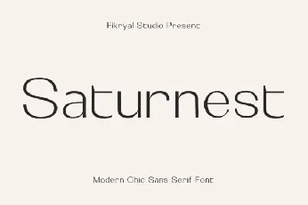 Saturnest Family font