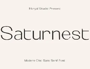 Saturnest Family font