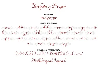 Christmas Prayer font