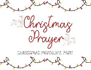 Christmas Prayer font