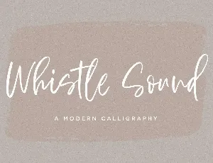 Whistle Sound font