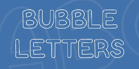 Bubble Letters font