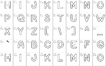 Bubble Letters font