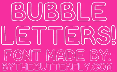 Bubble Letters font