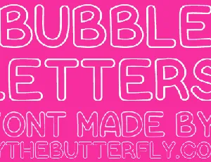 Bubble Letters font