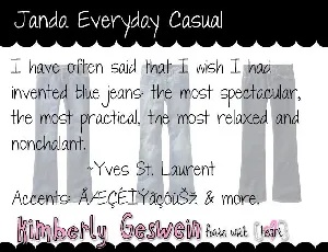 Janda Everyday Casual font