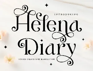 Helena Diary font