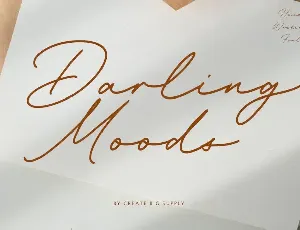 Darling Moods font