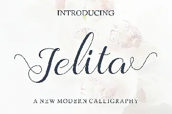 Jelita Calligraphy font