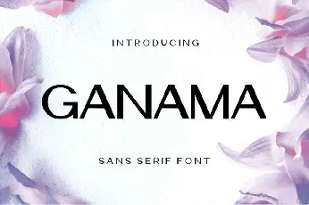 Ganama font