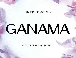 Ganama font