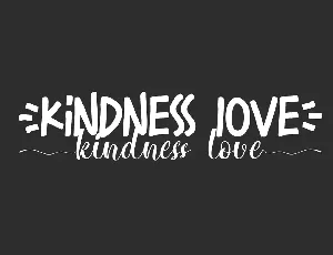 Kindness Love Demo font