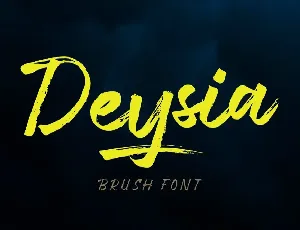 Deysia Brush font