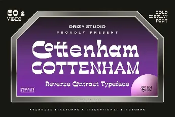 Cottenham Demo font