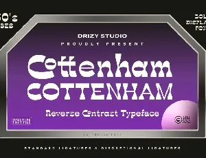 Cottenham Demo font