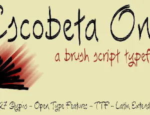 Escobeta One font