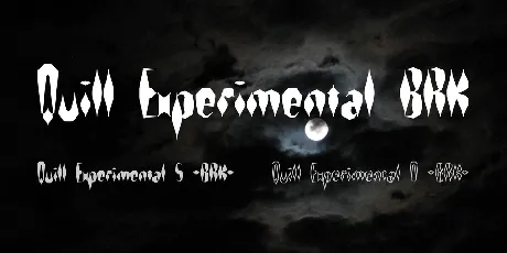 Quill Experimental BRK font