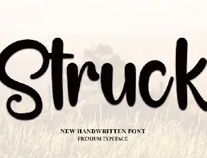 Struck Typeface font