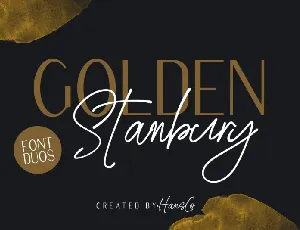 Golden Stanbury font
