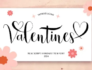 Valentines Script font