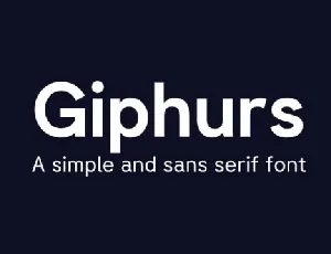 Giphurs Family font