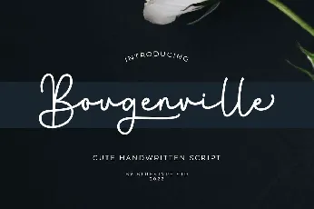 Bougenville Free font