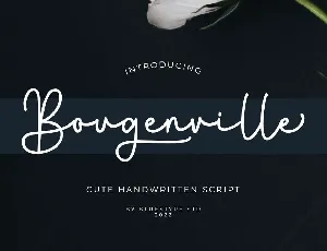 Bougenville Free font