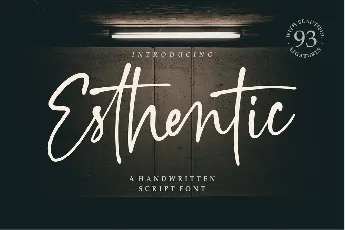 Esthentic Handwritten Script font