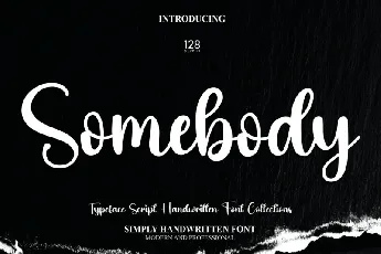 Somebody Script font