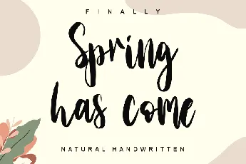 Spring has come - personal use font