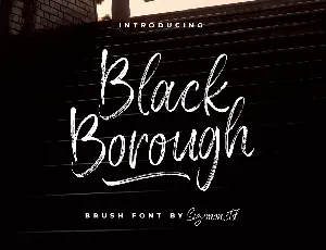 Black Borough Demo font