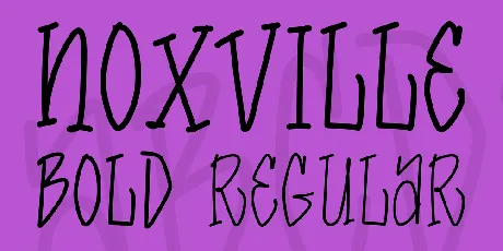 Noxville font