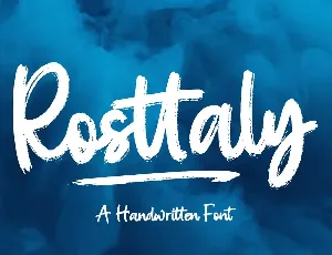 Rosttaly font