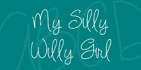 My Silly Willy Girl font