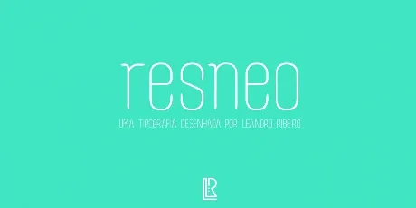 Resneo font