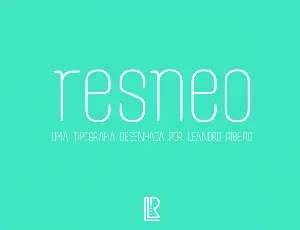 Resneo font